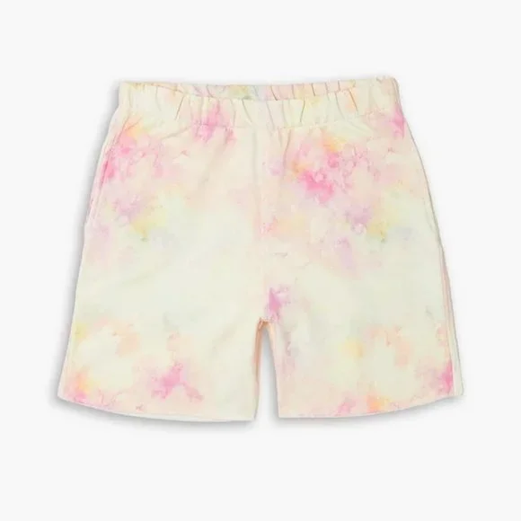 Frayed tie-dyed cotton-jersey shorts - Picture 3 of 4